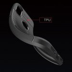 Wholesale iPhone X (Ten) TPU Leather Armor Hybrid Case (Black)